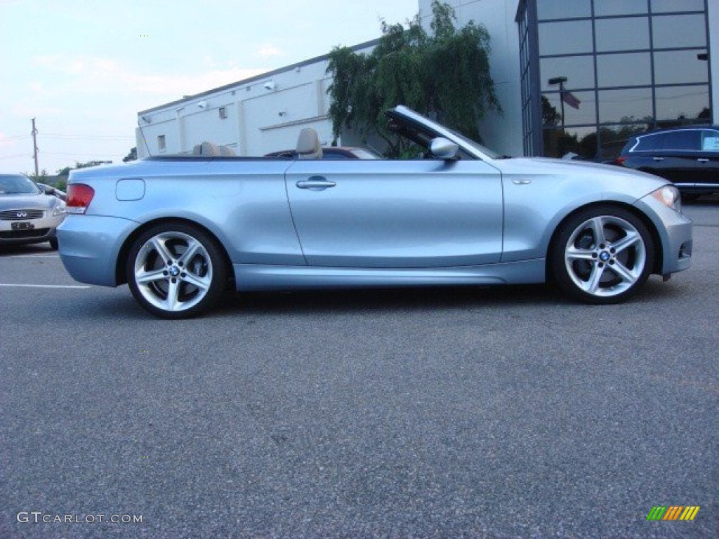 2009 1 Series 135i Convertible - Blue Water Metallic / Taupe photo #3