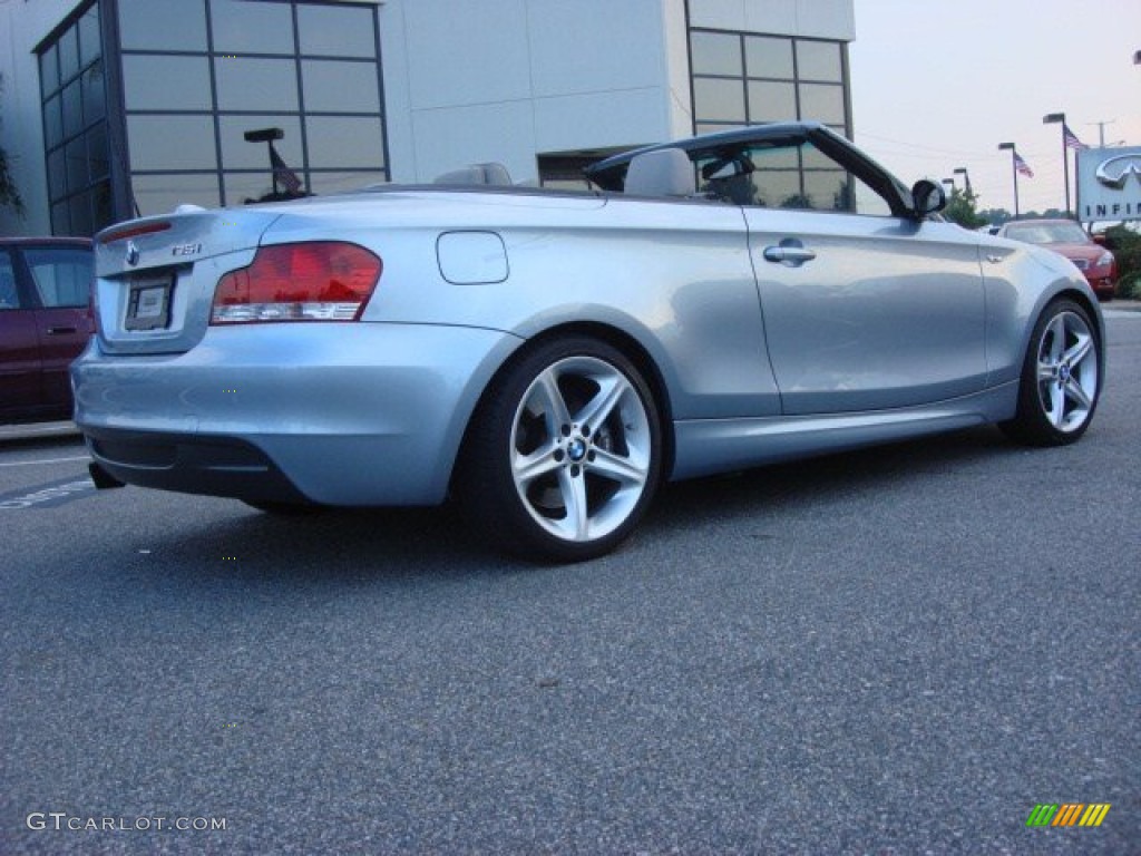 2009 1 Series 135i Convertible - Blue Water Metallic / Taupe photo #4