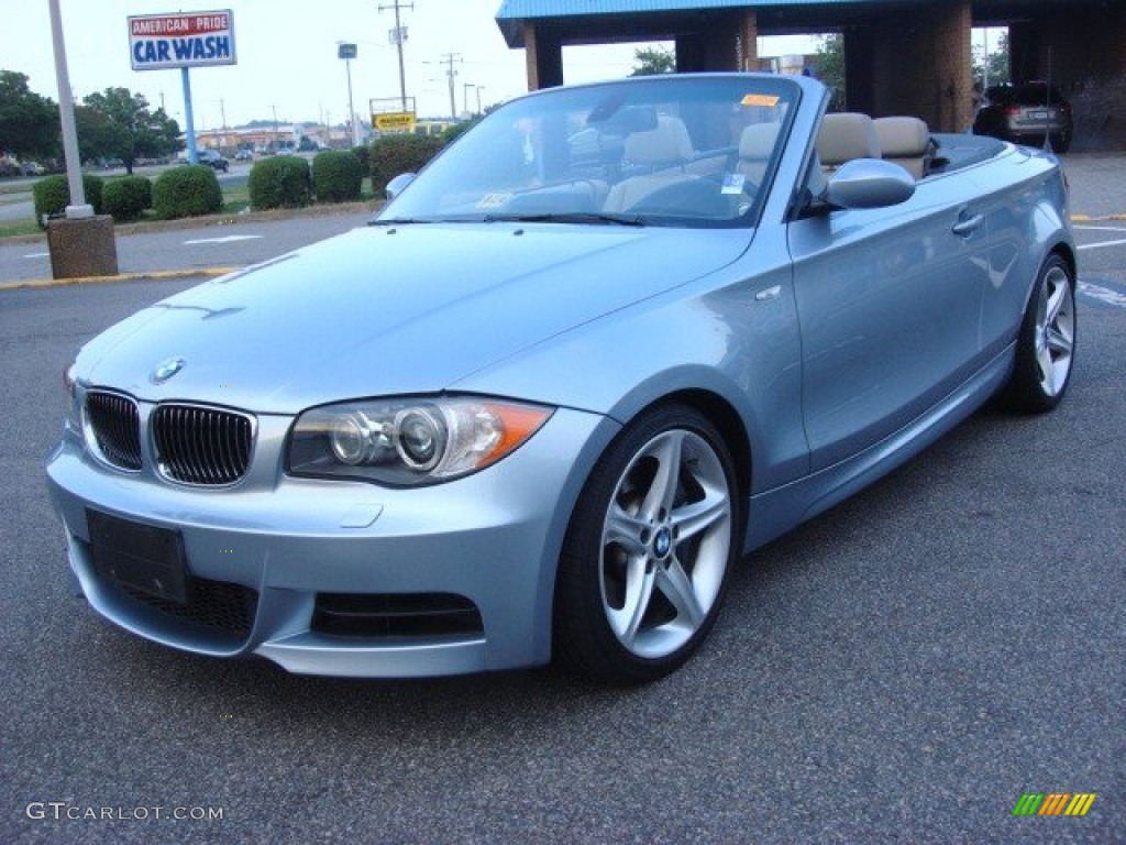 Blue Water Metallic 2009 BMW 1 Series 135i Convertible Exterior Photo #67041390