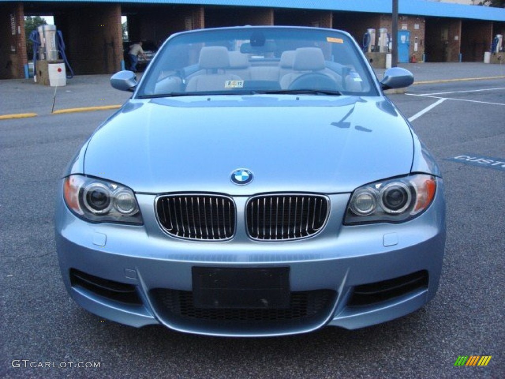 2009 1 Series 135i Convertible - Blue Water Metallic / Taupe photo #8