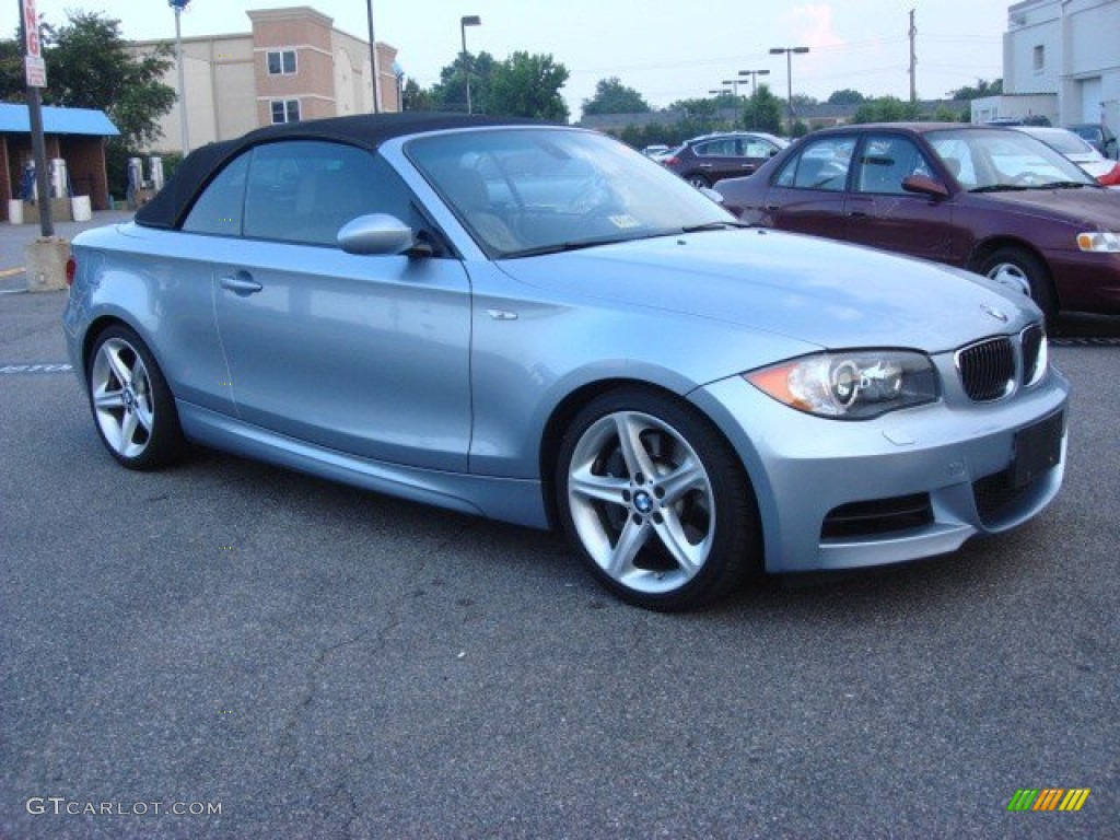 2009 1 Series 135i Convertible - Blue Water Metallic / Taupe photo #24