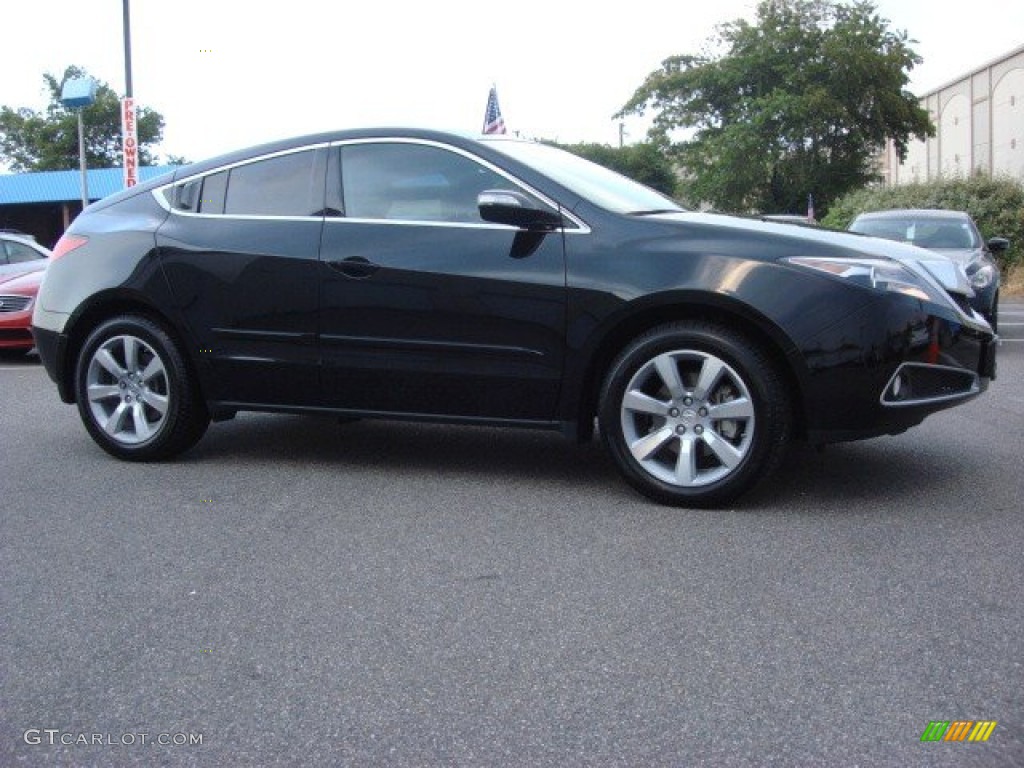 Crystal Black Pearl 2011 Acura ZDX Technology SH-AWD Exterior Photo #67042395