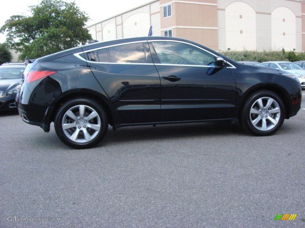 2011 ZDX Technology SH-AWD - Crystal Black Pearl / Ebony photo #3