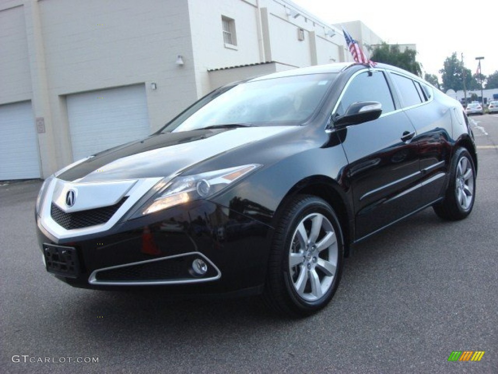 Crystal Black Pearl 2011 Acura ZDX Technology SH-AWD Exterior Photo #67042447