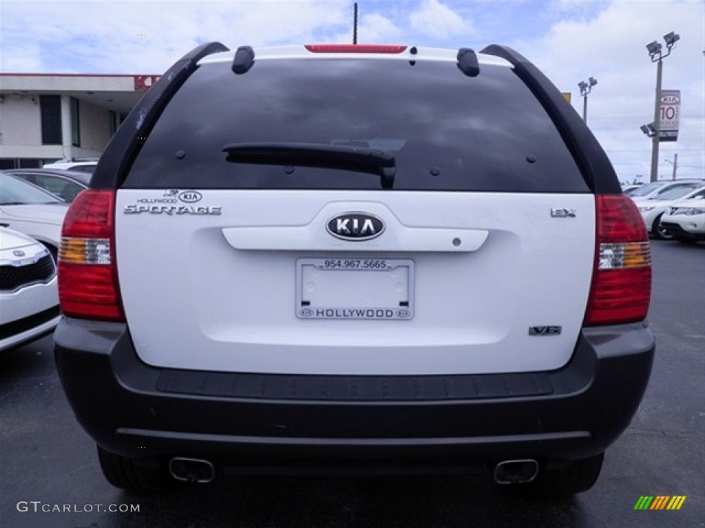 2006 Sportage EX V6 - Clear White / Beige photo #15