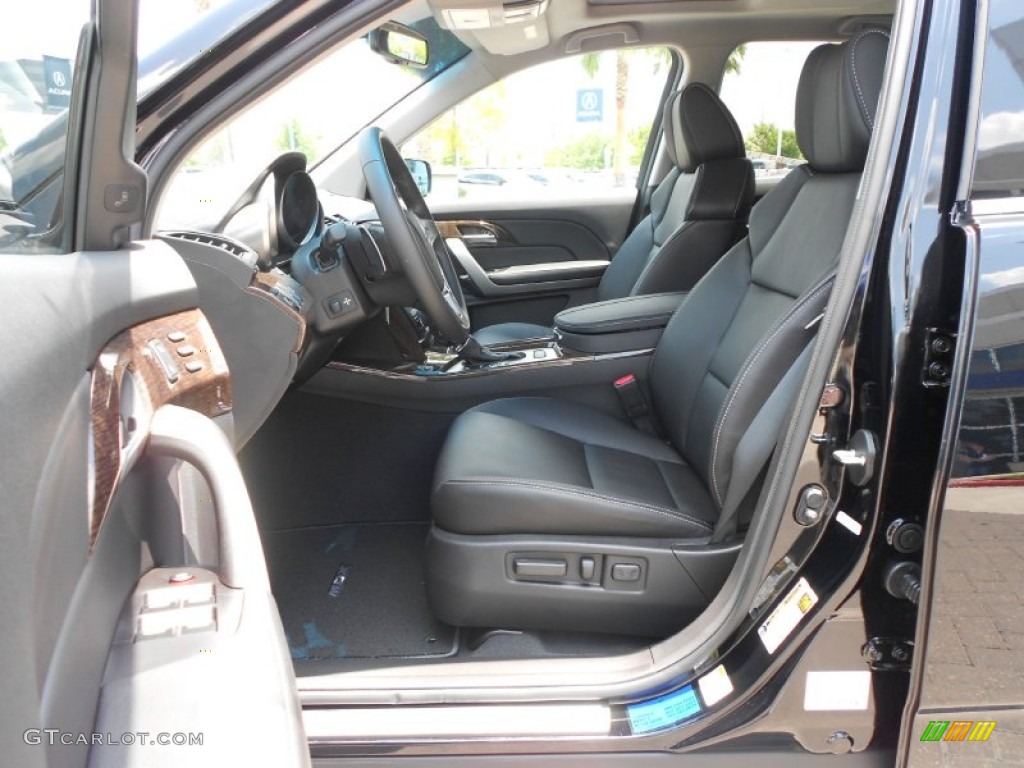 Ebony Interior 2012 Acura MDX SH-AWD Advance Photo #67043835