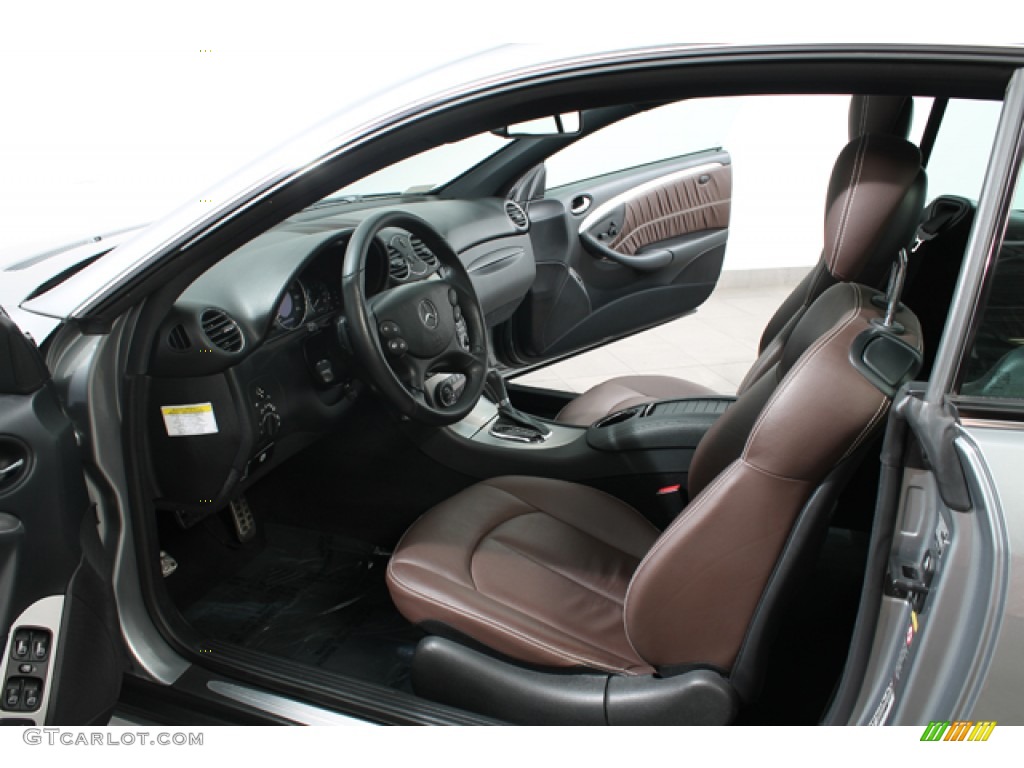 Tobacco Brown Interior 2009 Mercedes-Benz CLK 350 Coupe Photo #67045671