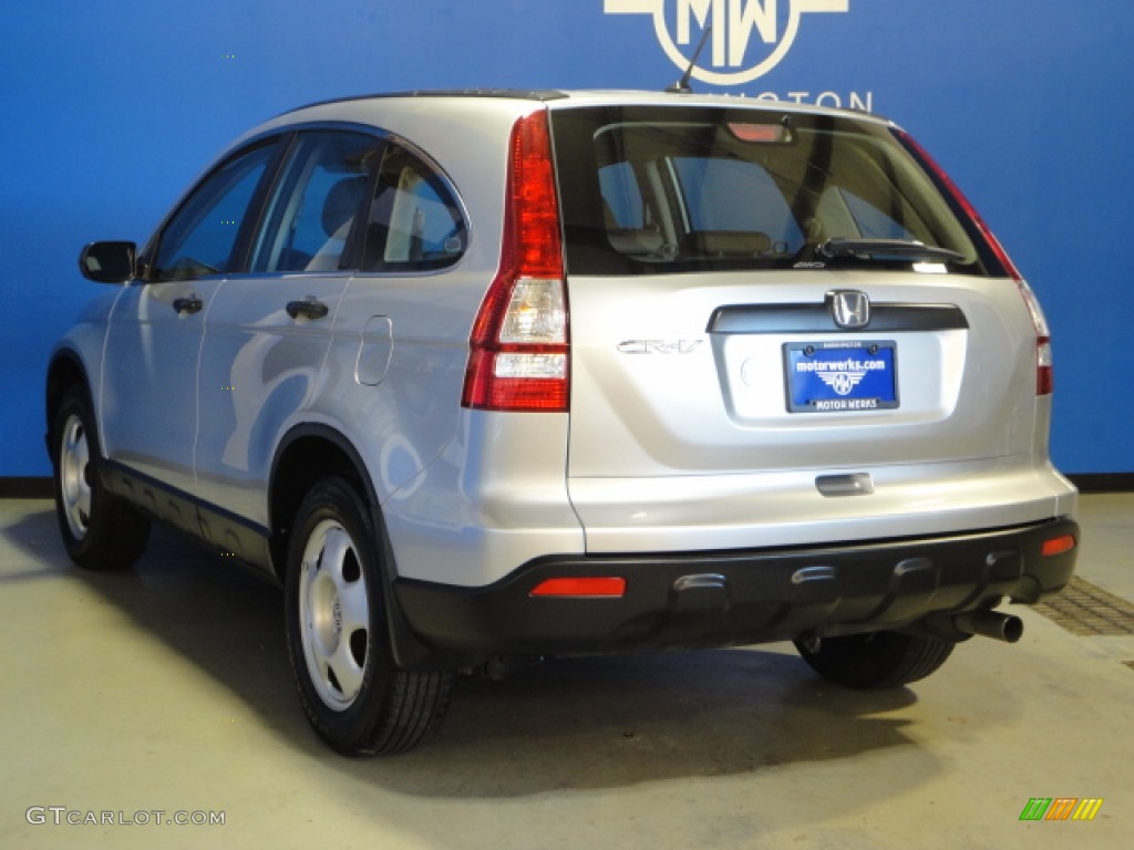 2009 CR-V LX 4WD - Alabaster Silver Metallic / Gray photo #6