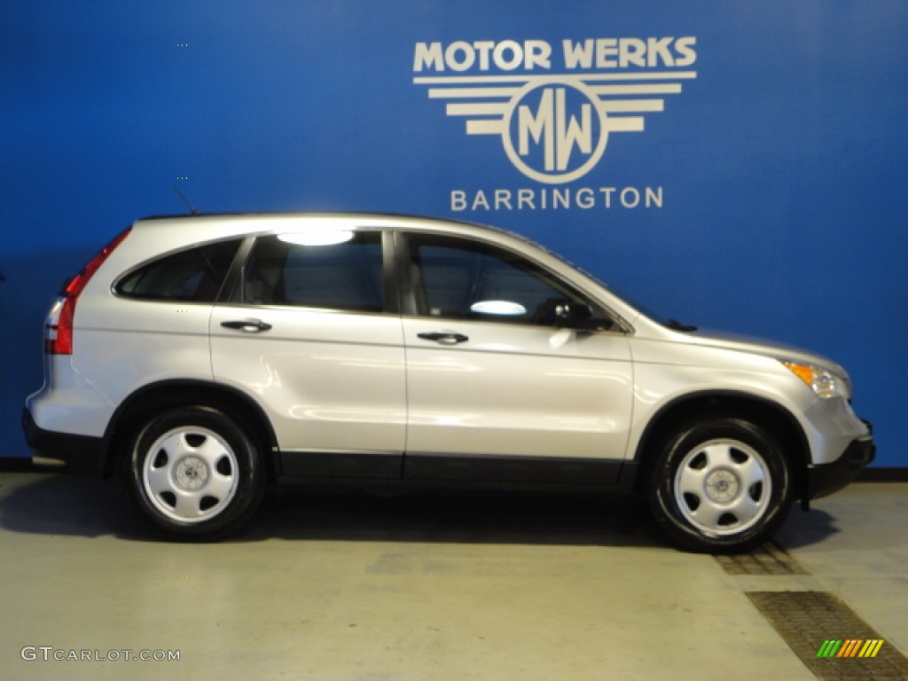 2009 CR-V LX 4WD - Alabaster Silver Metallic / Gray photo #9