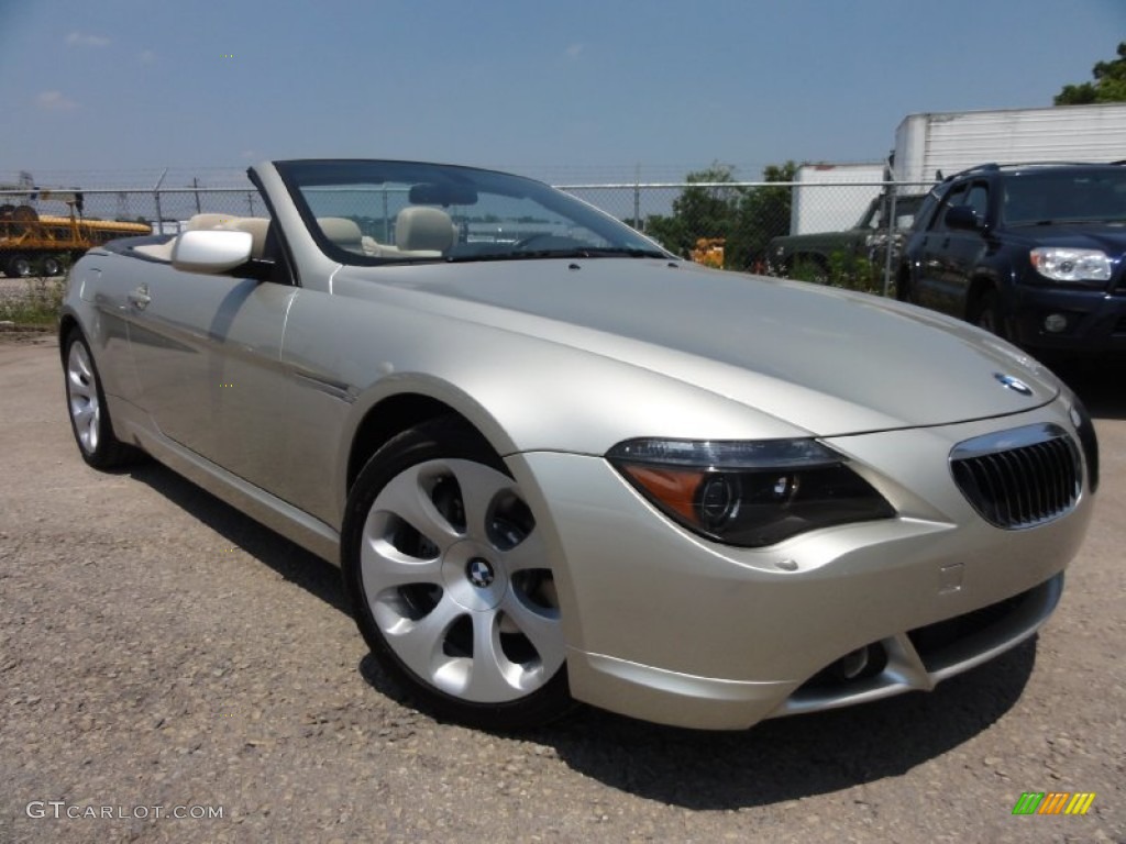 Mineral Silver Metallic 2004 BMW 6 Series 645i Convertible Exterior Photo #67046784