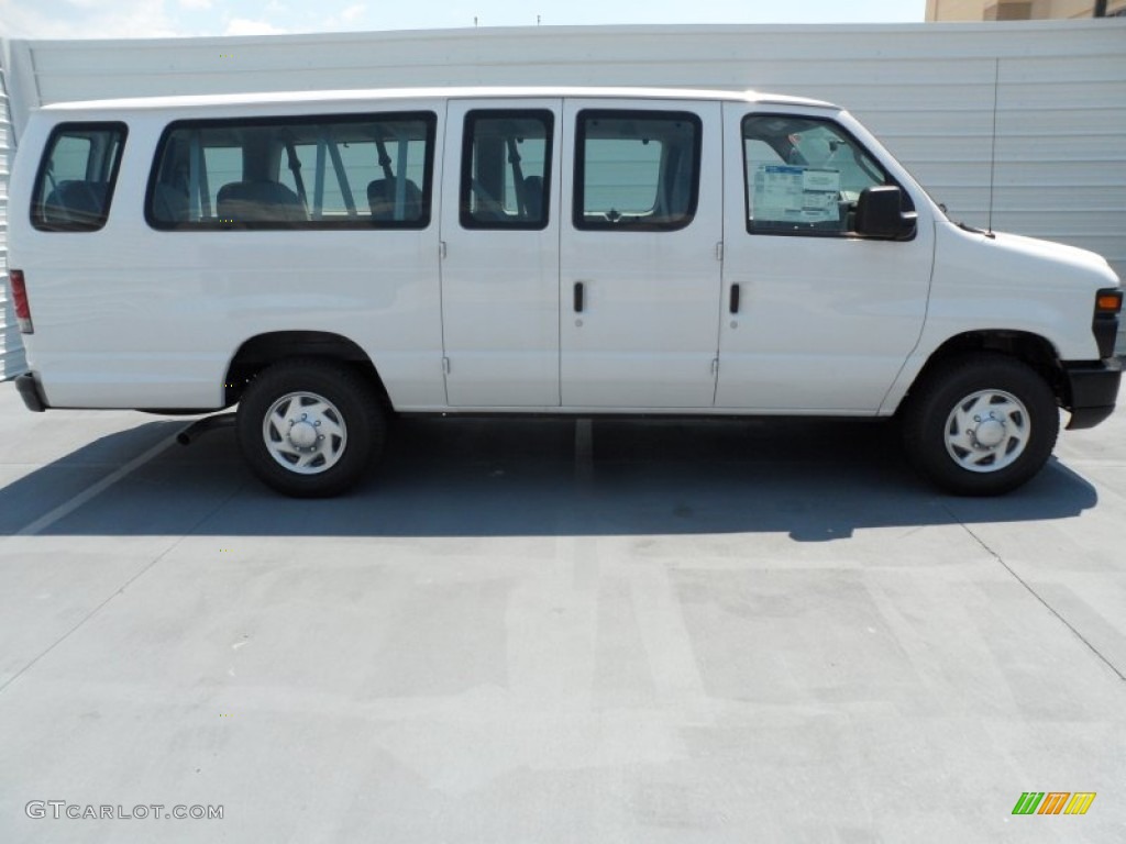 Oxford White 2012 Ford E Series Van E350 XL Extended Passenger Exterior Photo #67047125