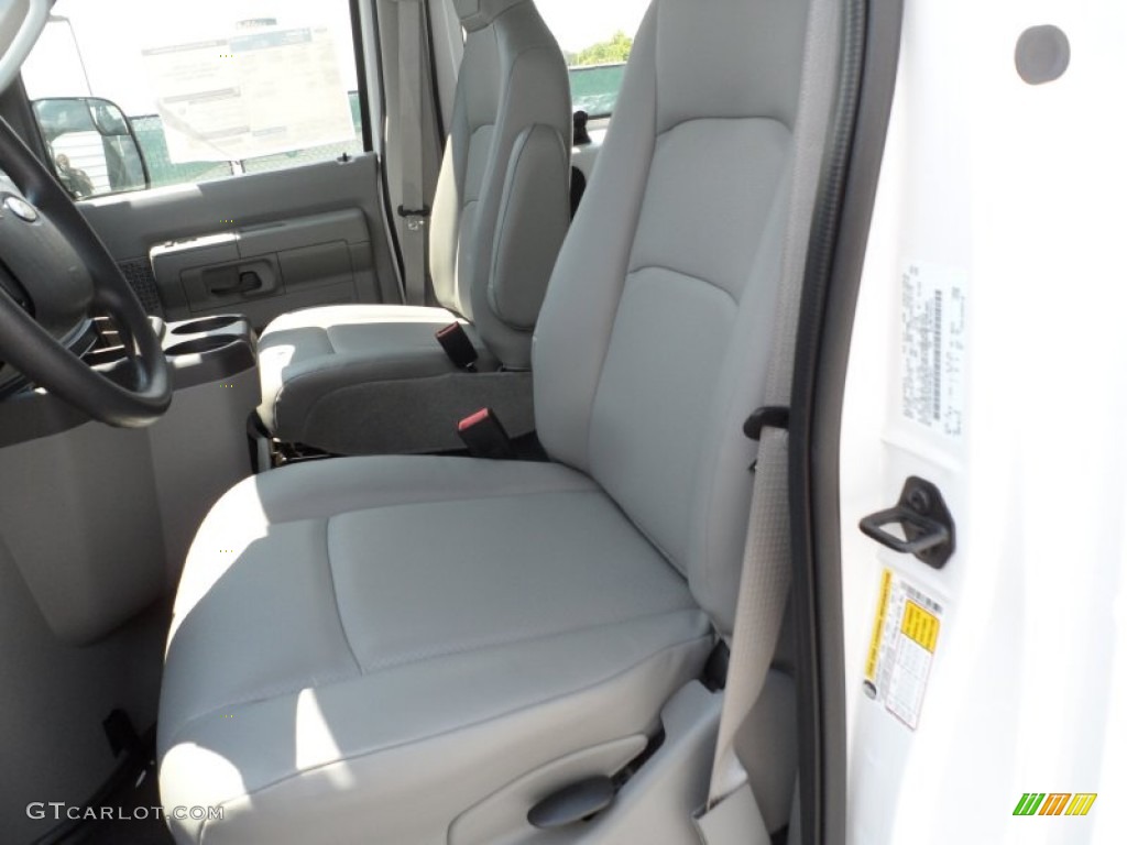 Medium Flint Interior 2012 Ford E Series Van E350 XL Extended Passenger Photo #67047309