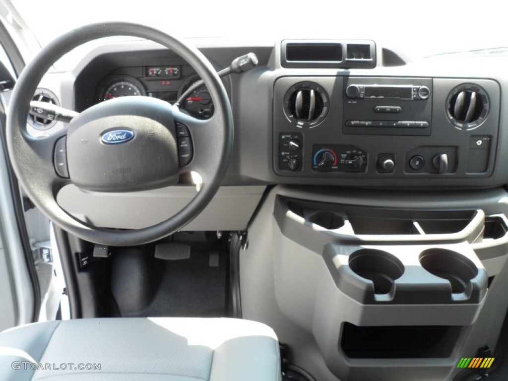 2012 Ford E Series Van E350 XL Extended Passenger Medium Flint Dashboard Photo #67047318