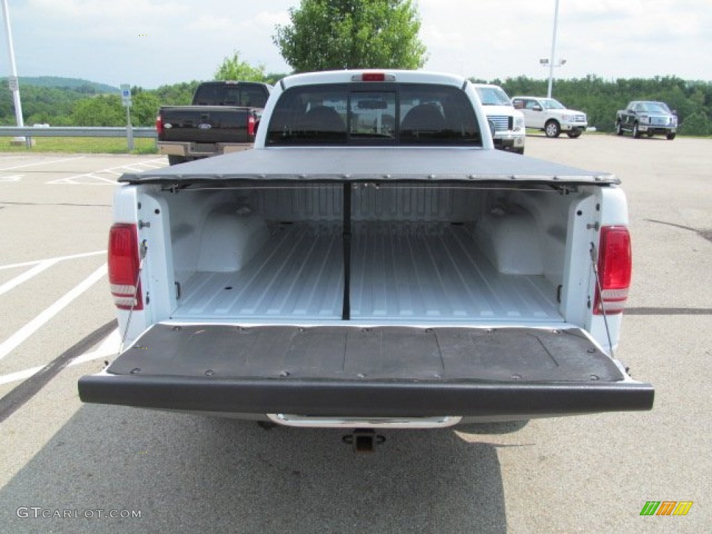 1997 Dakota SLT Extended Cab 4x4 - Bright White / Mist Gray photo #10