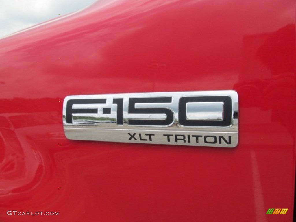 2004 F150 XLT Regular Cab 4x4 - Bright Red / Tan photo #13