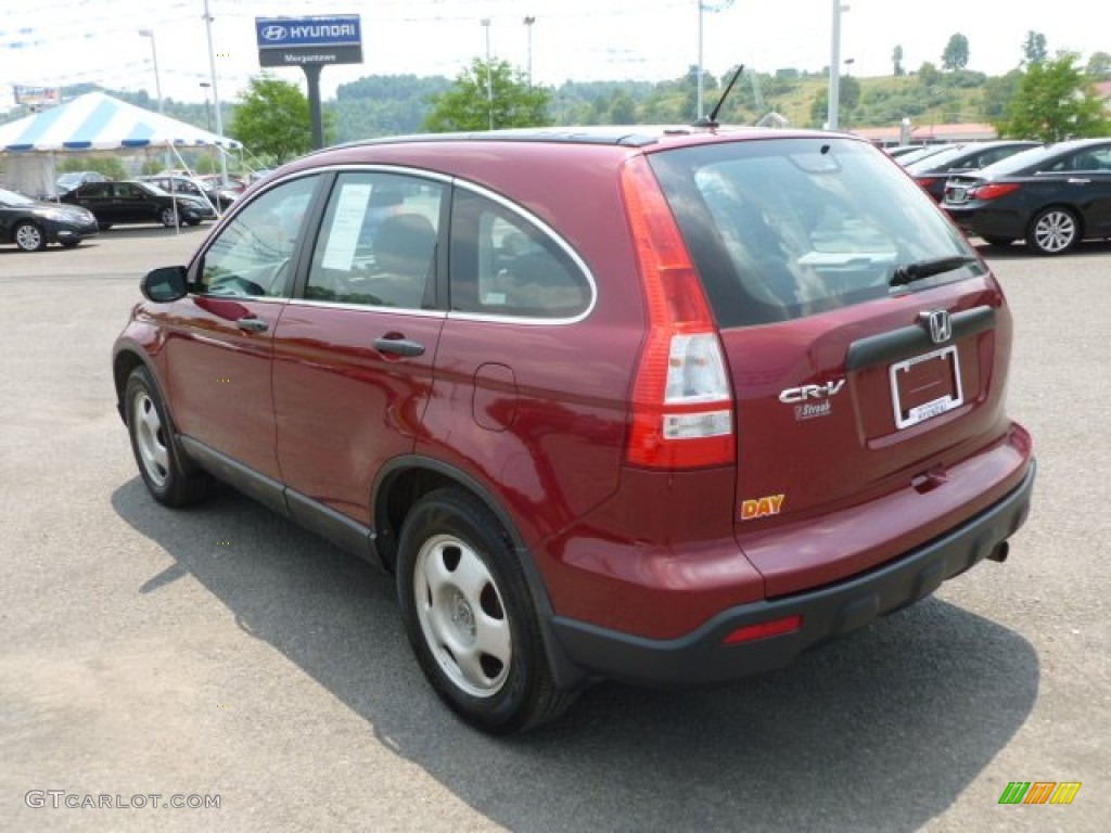 2009 CR-V LX 4WD - Tango Red Pearl / Gray photo #5