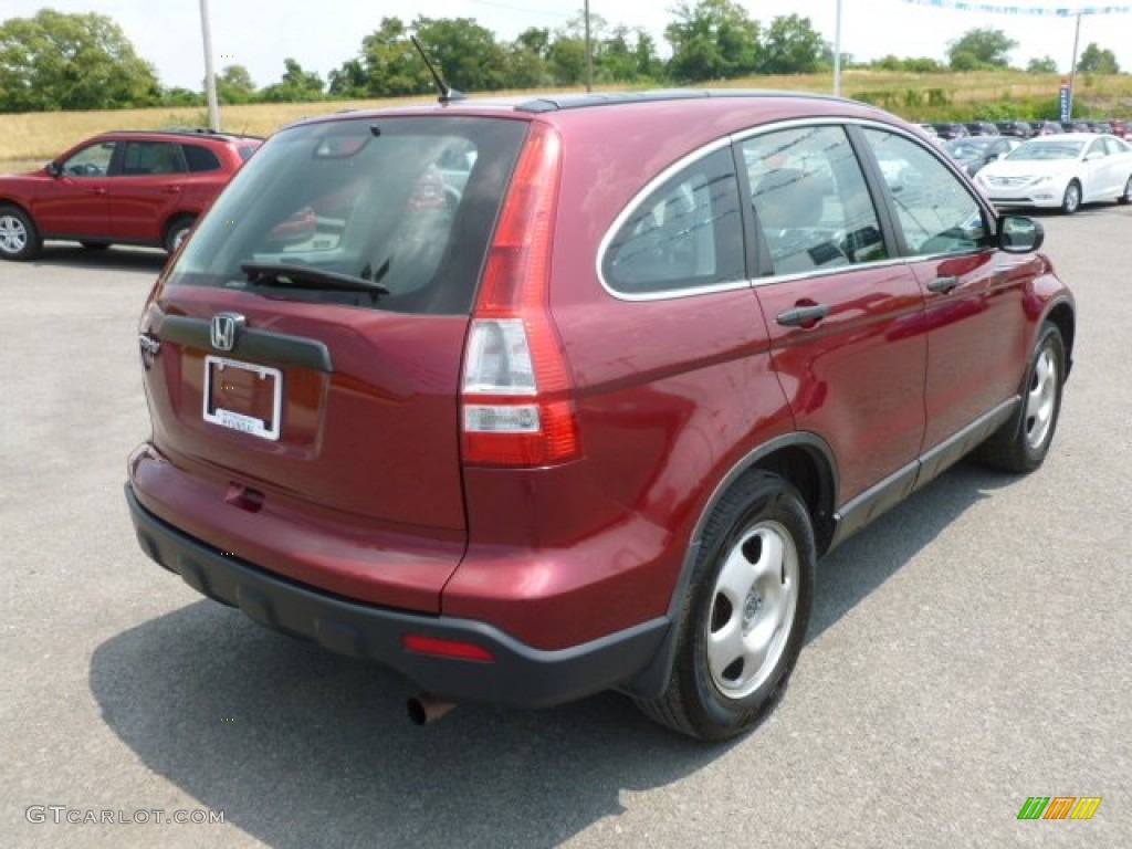 2009 CR-V LX 4WD - Tango Red Pearl / Gray photo #7