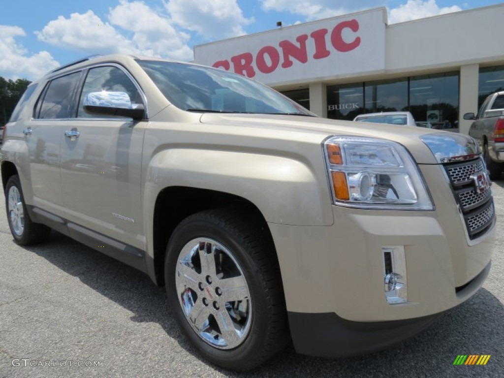 2012 Terrain SLT - Gold Mist Metallic / Brownstone photo #1