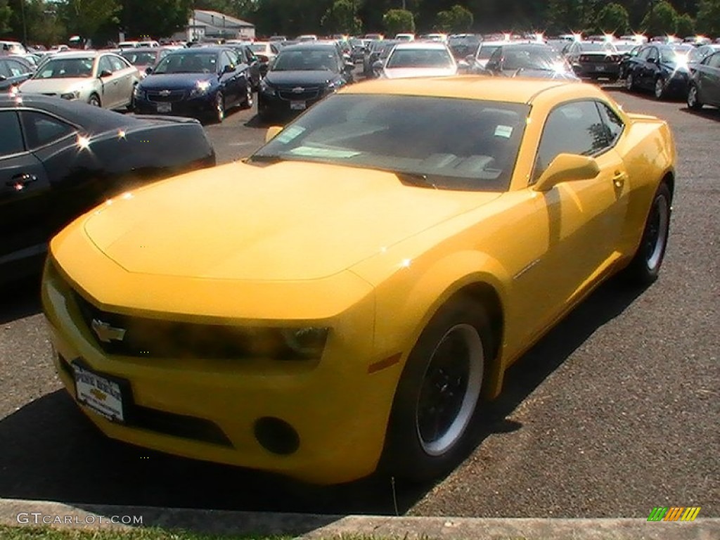 2012 Camaro LS Coupe - Rally Yellow / Black photo #1