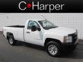 2008 Summit White Chevrolet Silverado 1500 Work Truck Regular Cab 4x4  photo #1