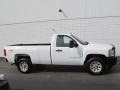 2008 Summit White Chevrolet Silverado 1500 Work Truck Regular Cab 4x4  photo #2