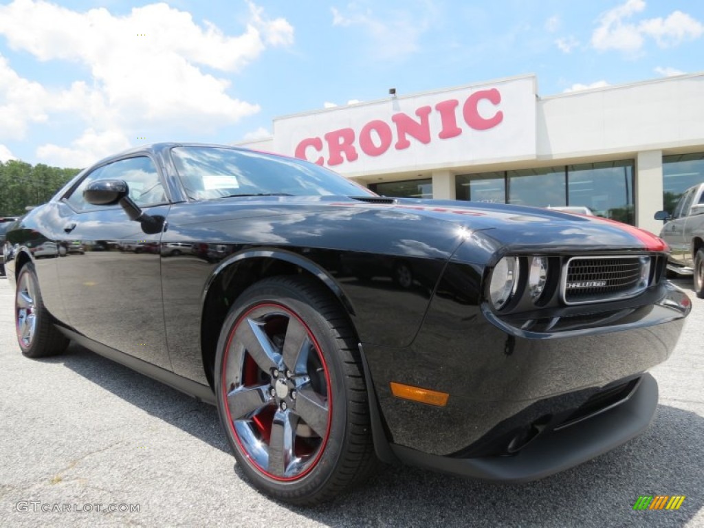 Pitch Black Dodge Challenger