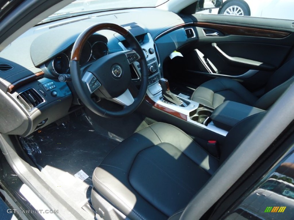 Ebony Interior 2013 Cadillac CTS 4 AWD Coupe Photo #67051536
