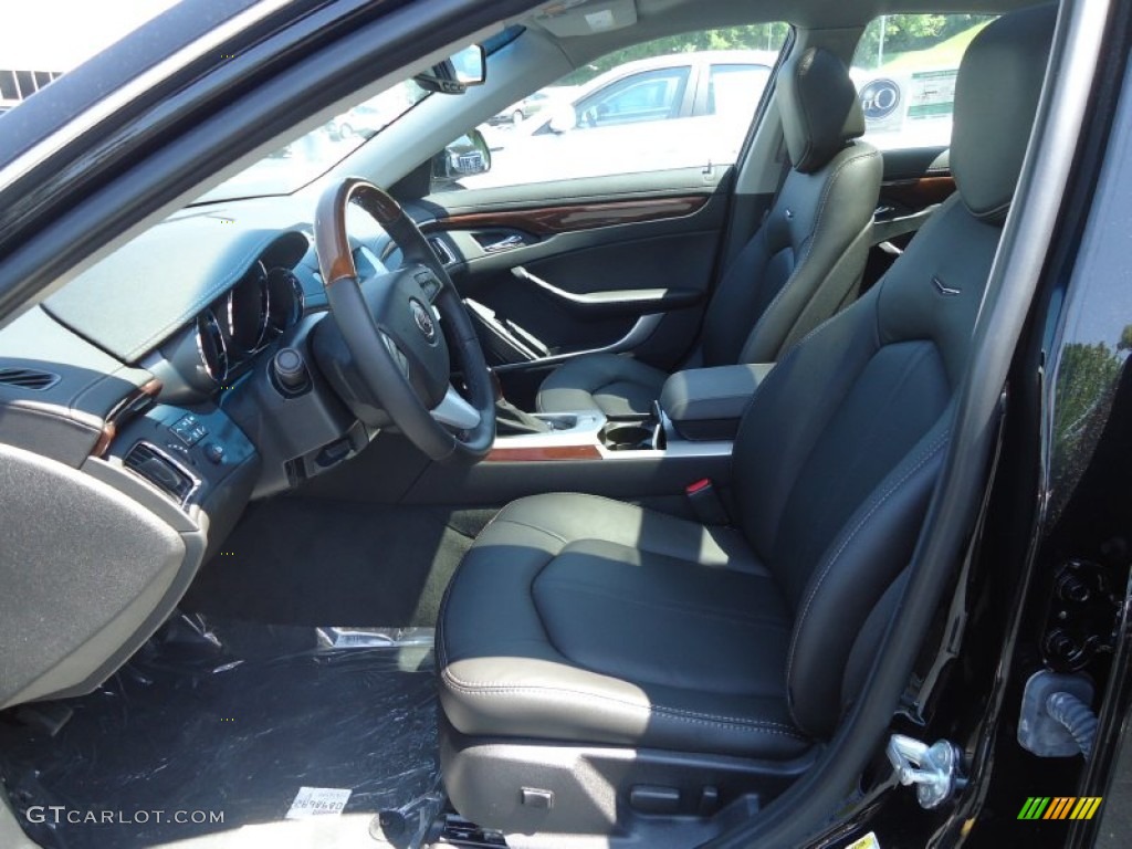 Ebony Interior 2013 Cadillac CTS 4 AWD Coupe Photo #67051545