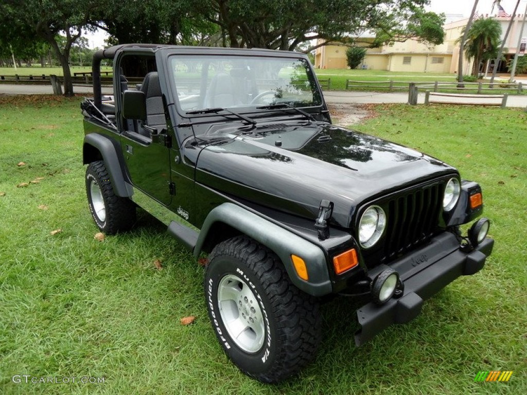 Black 2000 Jeep Wrangler Sport 4x4 Exterior Photo #67051973