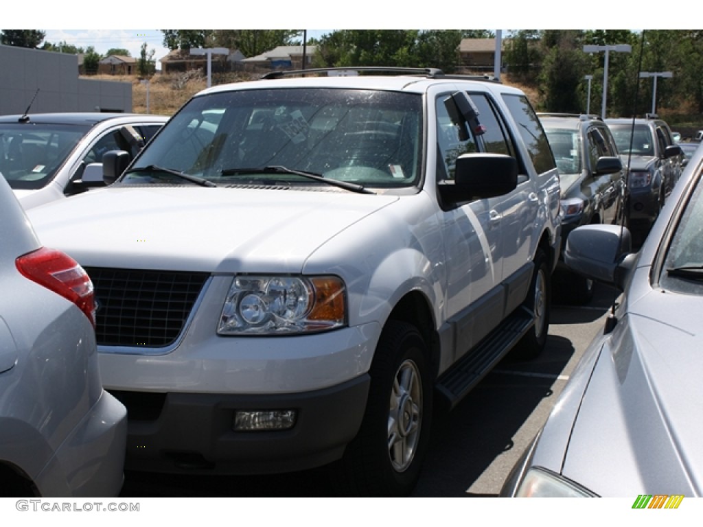 2003 Expedition XLT 4x4 - Oxford White / Flint Grey photo #4