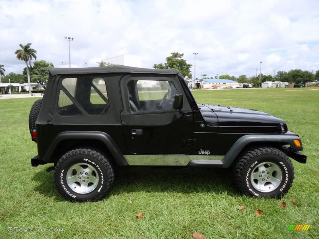 Black 2000 Jeep Wrangler Sport 4x4 Exterior Photo #67052034