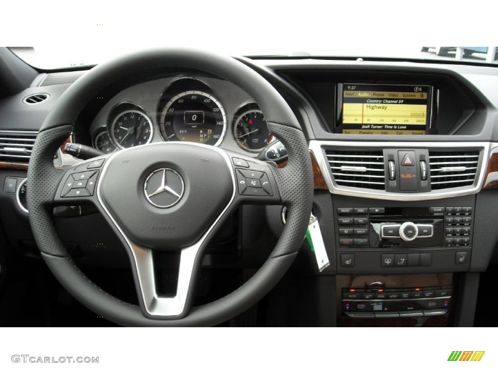 2012 Mercedes-Benz E 350 Sedan Almond/Black Dashboard Photo #67053468