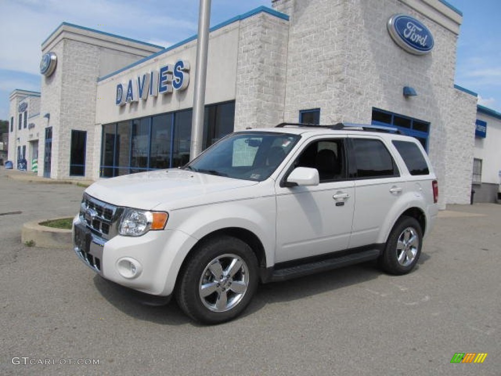2010 Escape Limited 4WD - White Suede / Charcoal Black photo #1