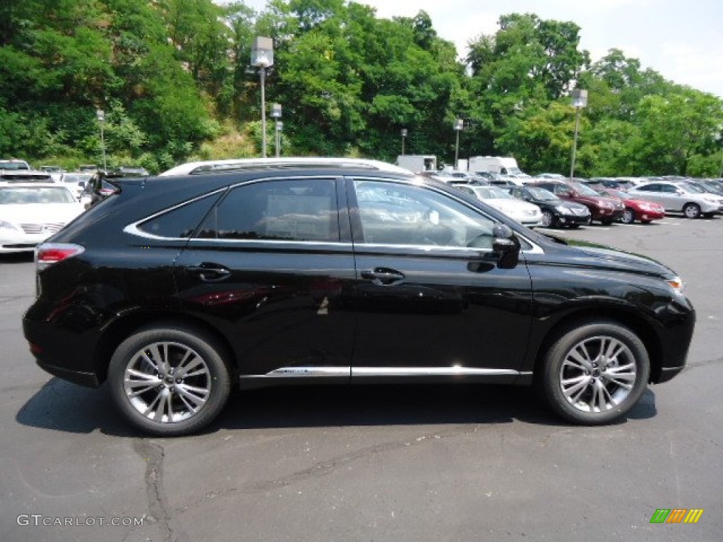 2013 RX 450h AWD - Obsidian Black / Black/Ebony Birds Eye Maple photo #5