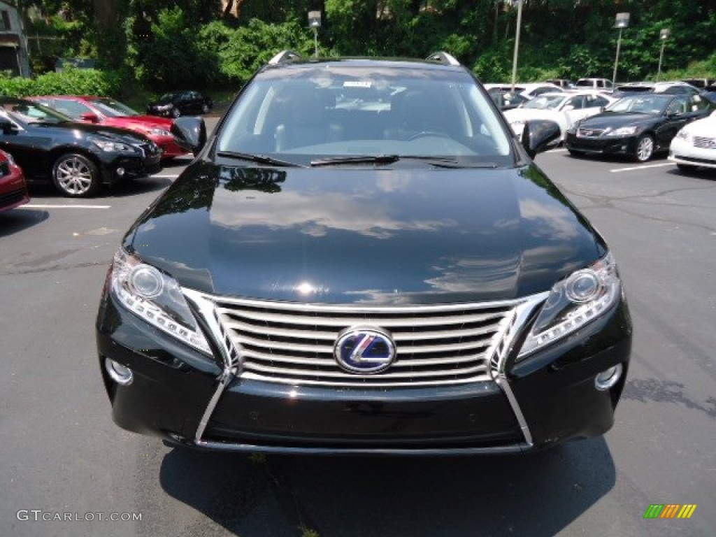 2013 RX 450h AWD - Obsidian Black / Black/Ebony Birds Eye Maple photo #7