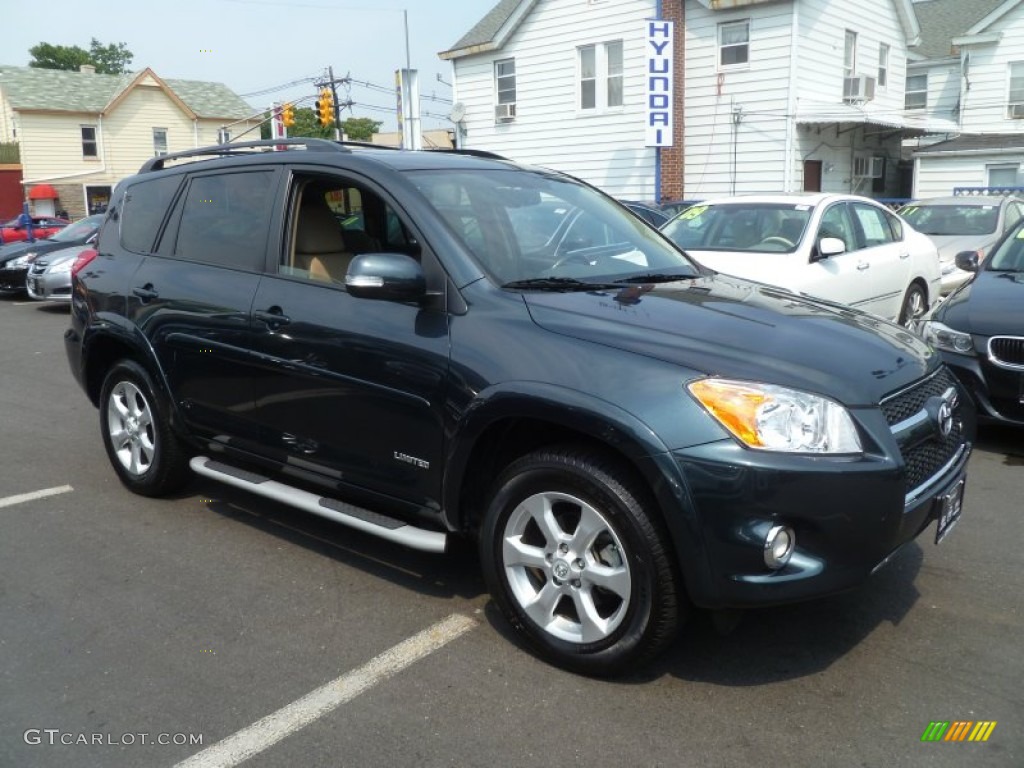 2010 RAV4 Limited V6 4WD - Black Forest Pearl / Sand Beige photo #3