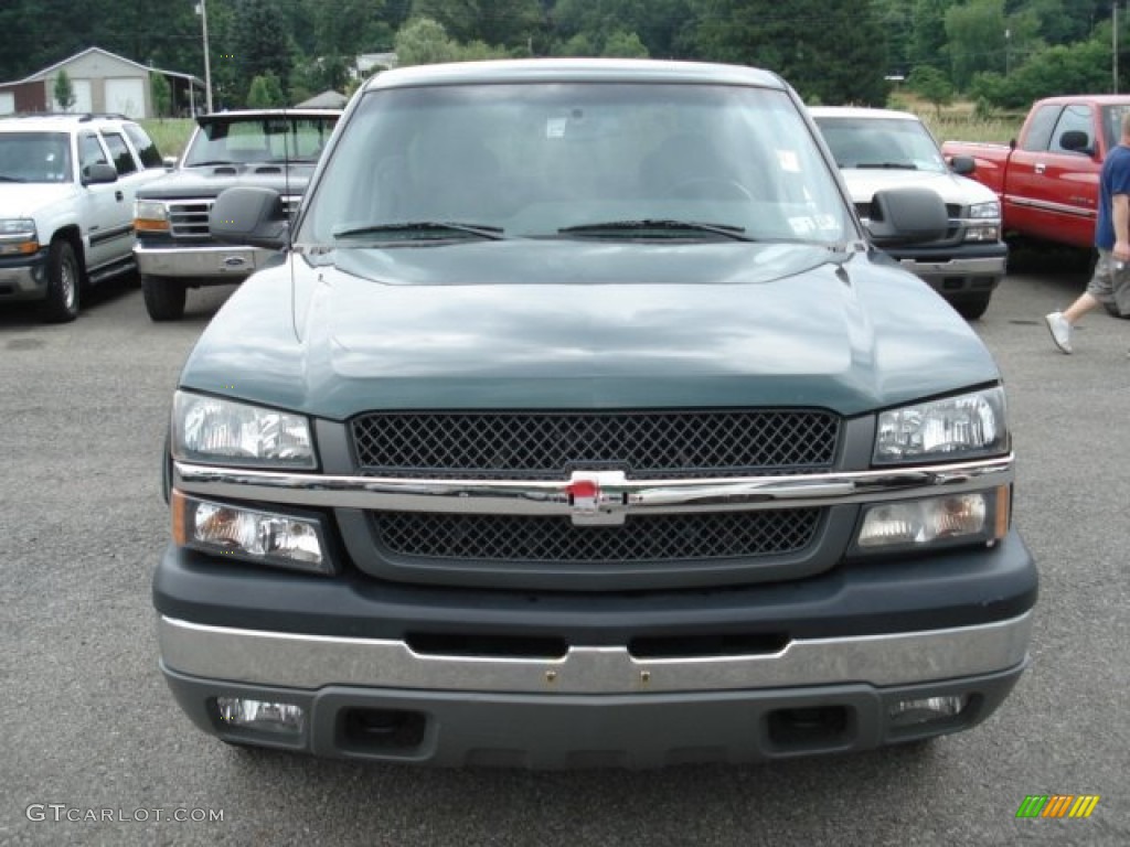 2004 Silverado 1500 Z71 Extended Cab 4x4 - Dark Green Metallic / Dark Charcoal photo #2