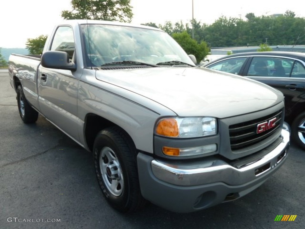 2004 Sierra 1500 Regular Cab - Silver Birch Metallic / Dark Pewter photo #1