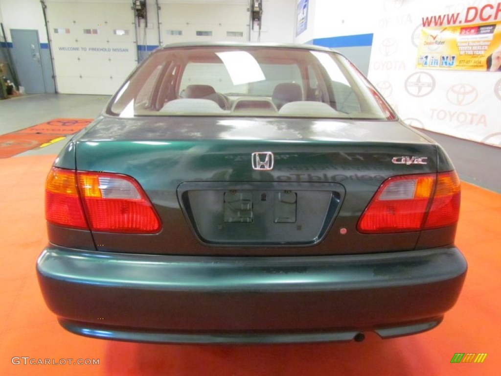 1999 Civic VP Sedan - Clover Green Pearl / Beige photo #7