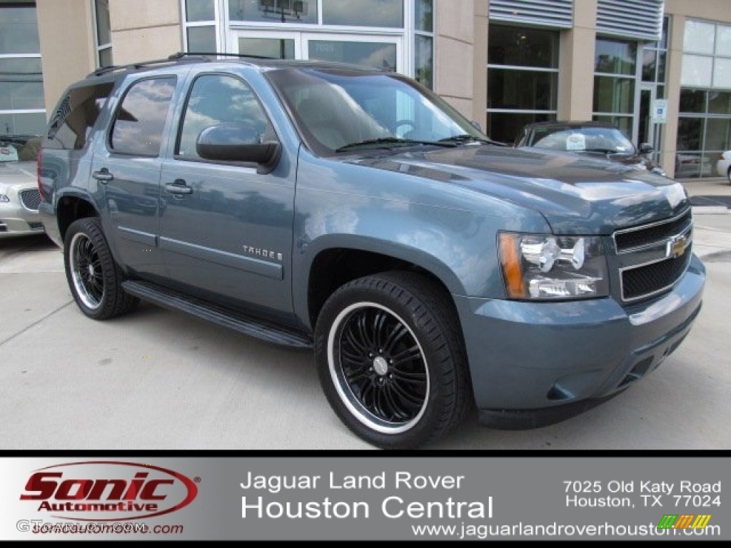 2008 Tahoe LT - Blue Granite Metallic / Light Titanium/Dark Titanium photo #1