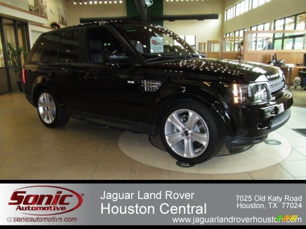 2012 Range Rover Sport HSE LUX - Santorini Black Metallic / Ebony photo #1