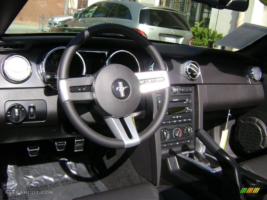 2008 Mustang GT Premium Convertible - Black / Dark Charcoal photo #12