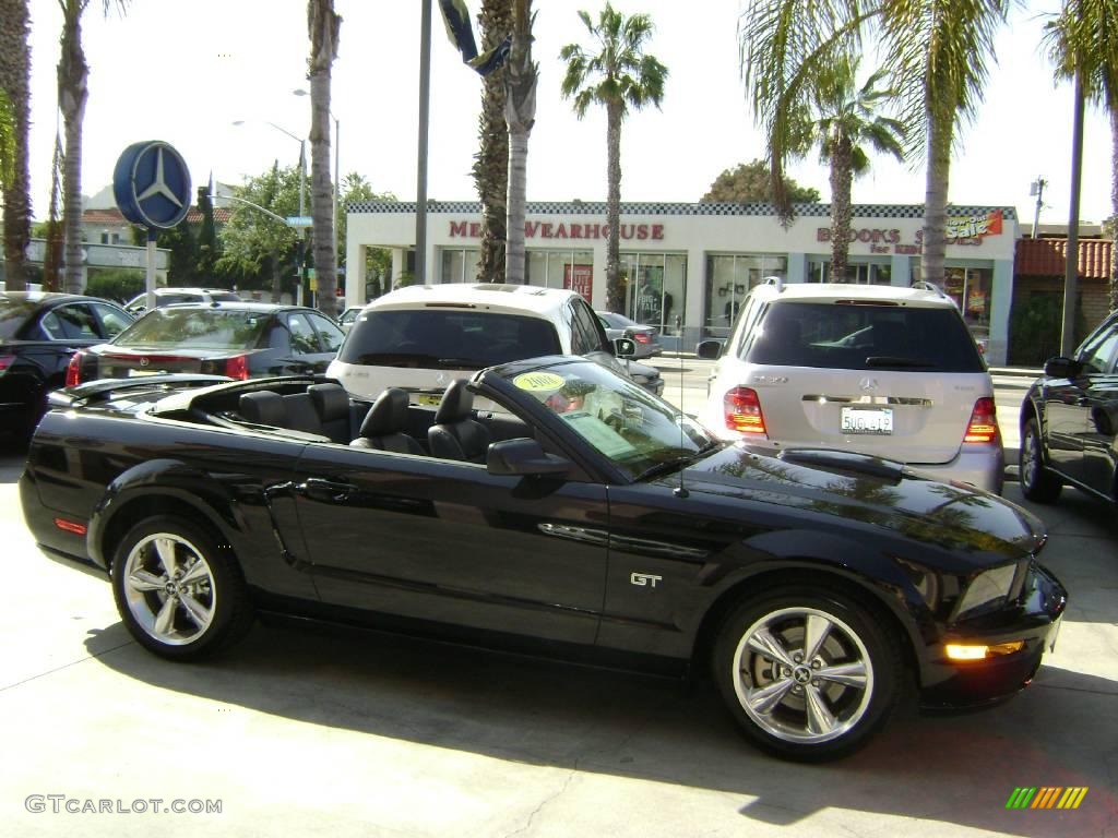 2008 Mustang GT Premium Convertible - Black / Dark Charcoal photo #17