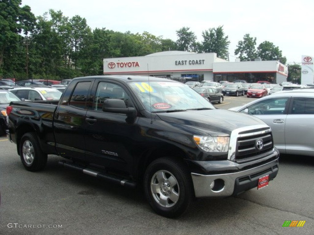 2010 Tundra TRD Double Cab - Black / Black photo #1