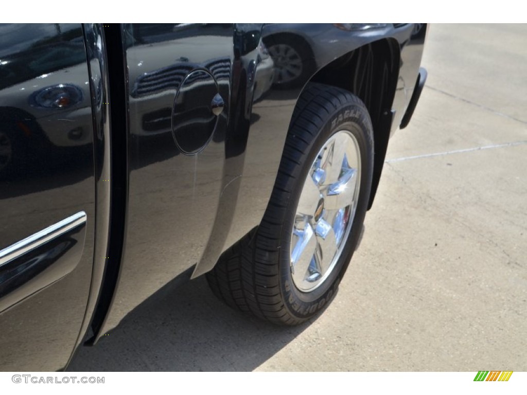 2011 Silverado 1500 LT Extended Cab - Black / Light Titanium/Ebony photo #15