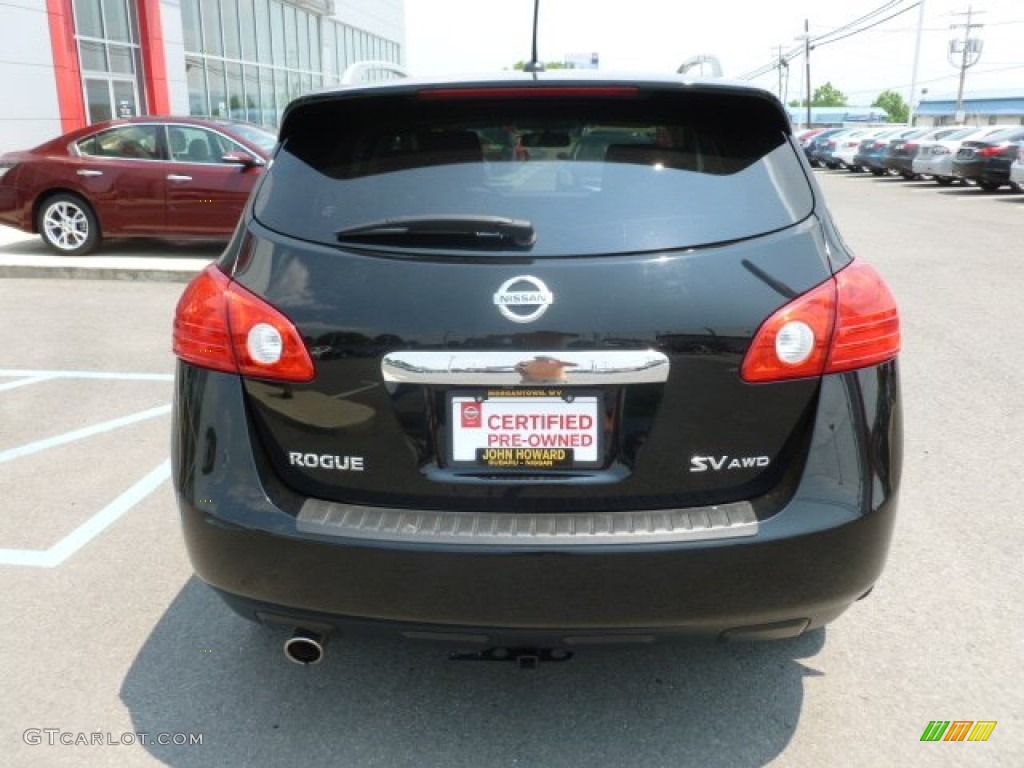 2011 Rogue SV AWD - Wicked Black / Black photo #10