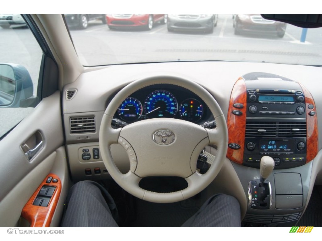 2007 Toyota Sienna XLE Taupe Dashboard Photo #67064961