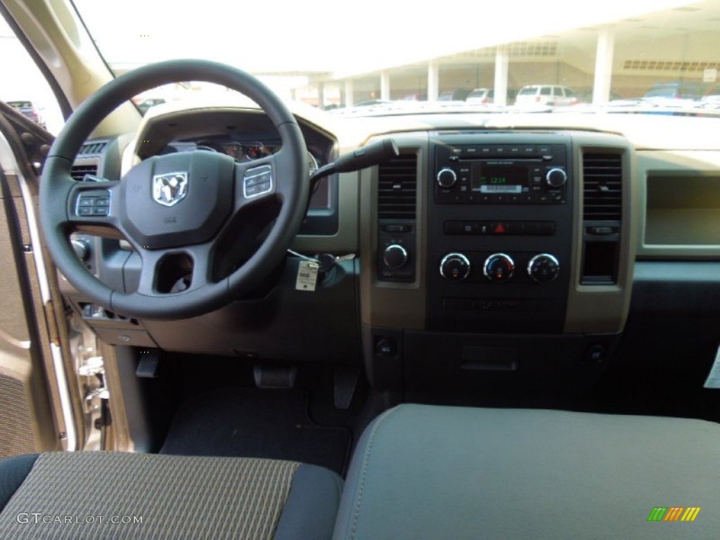 2012 Ram 1500 Express Quad Cab 4x4 - Bright Silver Metallic / Dark Slate Gray/Medium Graystone photo #17