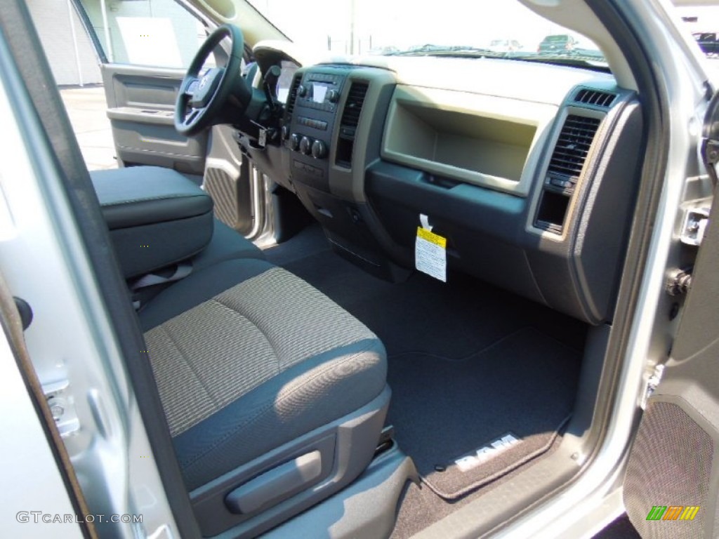 2012 Ram 1500 Express Quad Cab 4x4 - Bright Silver Metallic / Dark Slate Gray/Medium Graystone photo #20