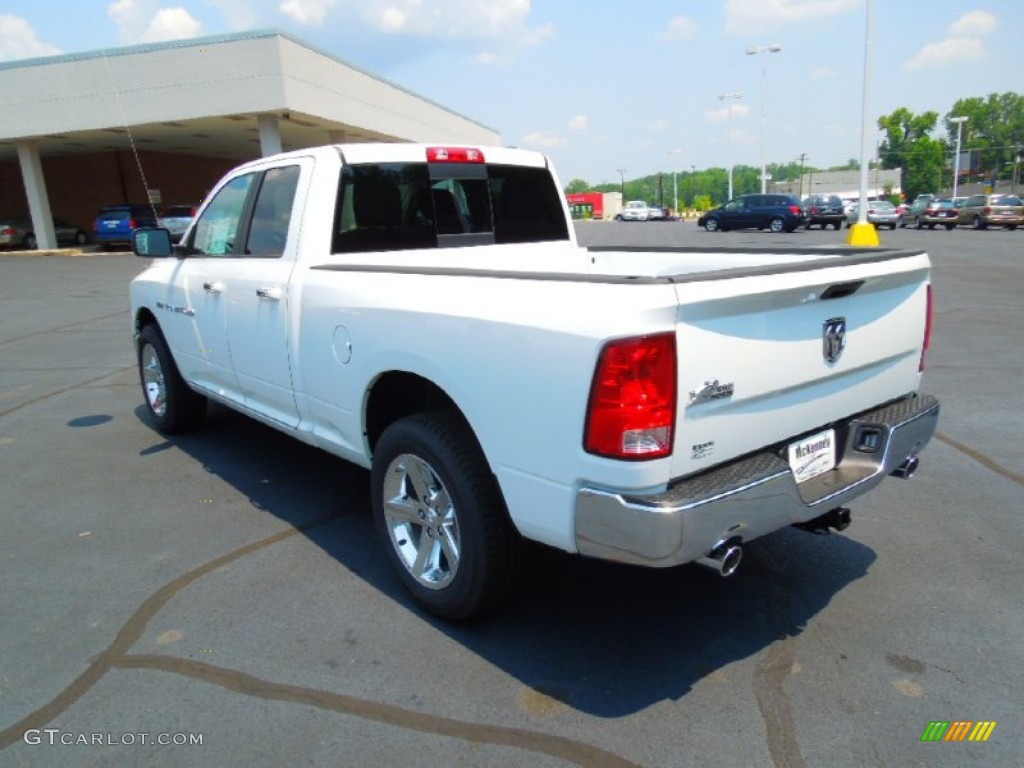 2012 Ram 1500 Big Horn Quad Cab - Bright White / Dark Slate Gray/Medium Graystone photo #3